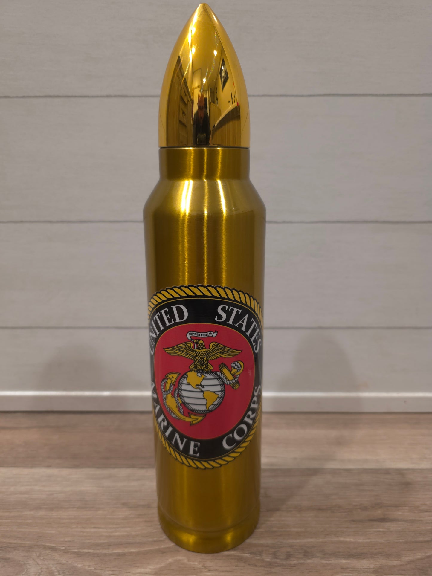 32oz "ON POINT" BULLET TUMBLER Brass