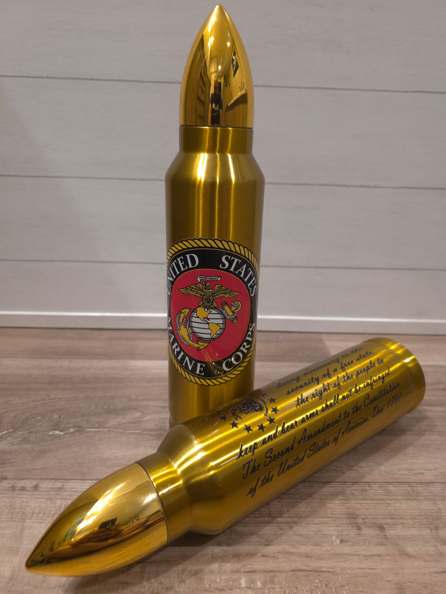 32oz "ON POINT" BULLET TUMBLER Brass
