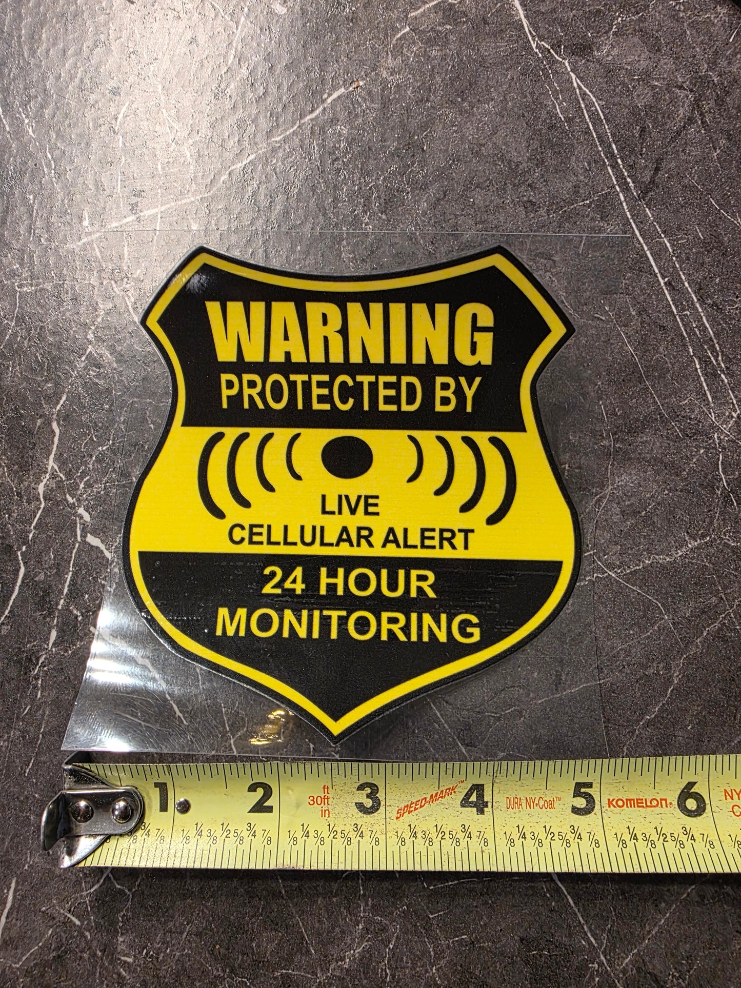 Video Surveillance In Use – UV DTF Warning Decal for Doors and Windows