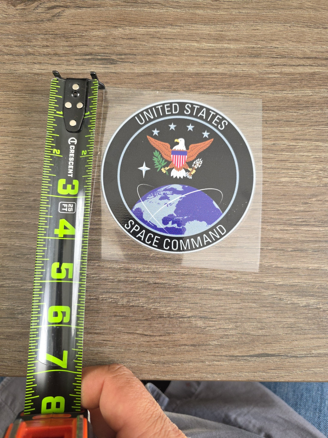 US Space Command – 4x4 UV DTF Decal with Varnish Seal