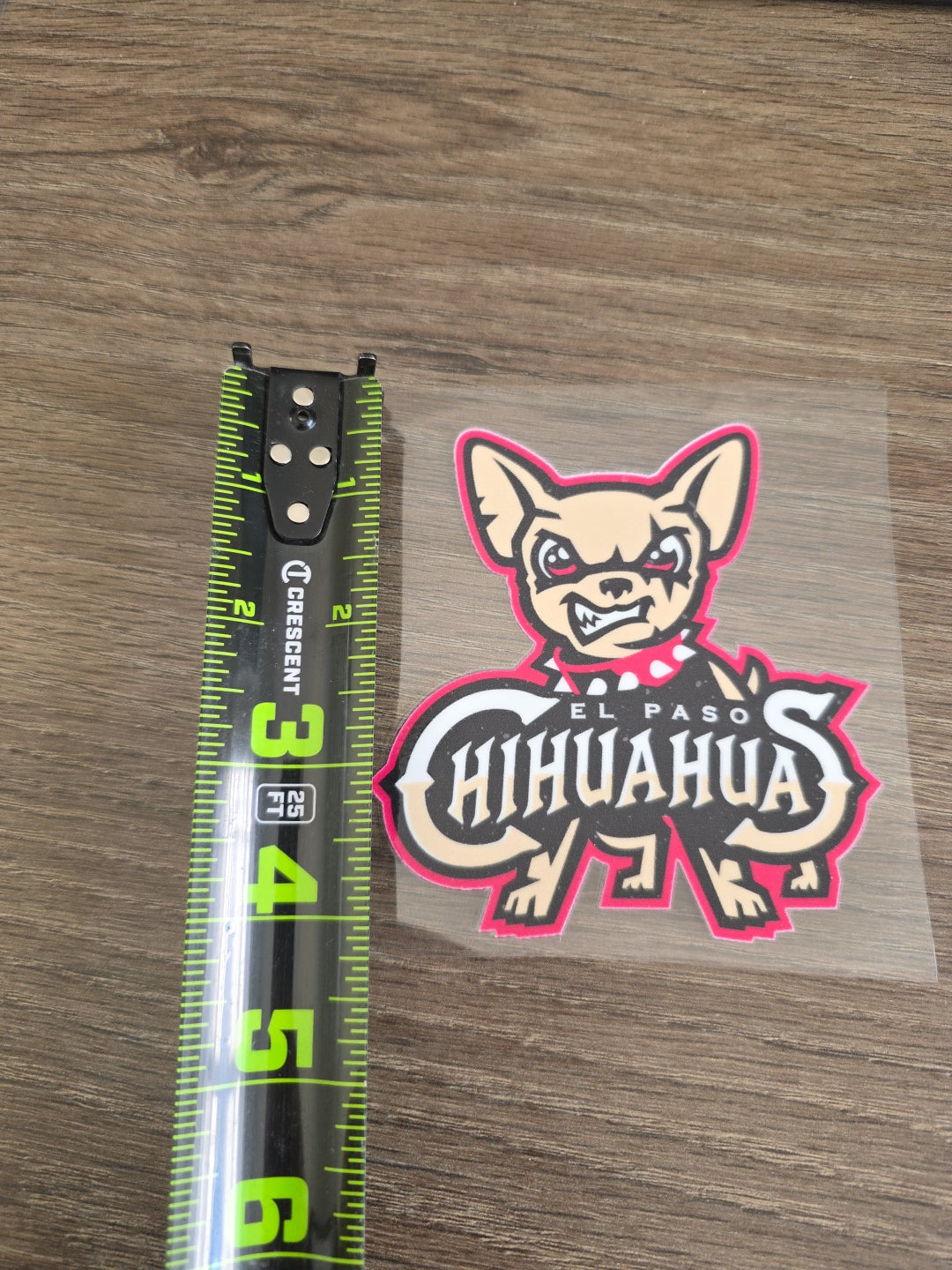El Paso Chihuahuas Decal – Mascot Head & Team Logo | UV DTF Transfer