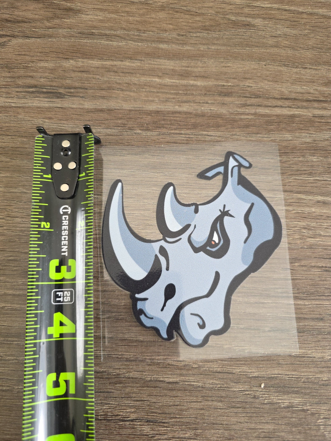 El Paso Rhinos Mascot Decal – Rhino Head Logo | UV DTF Transfer