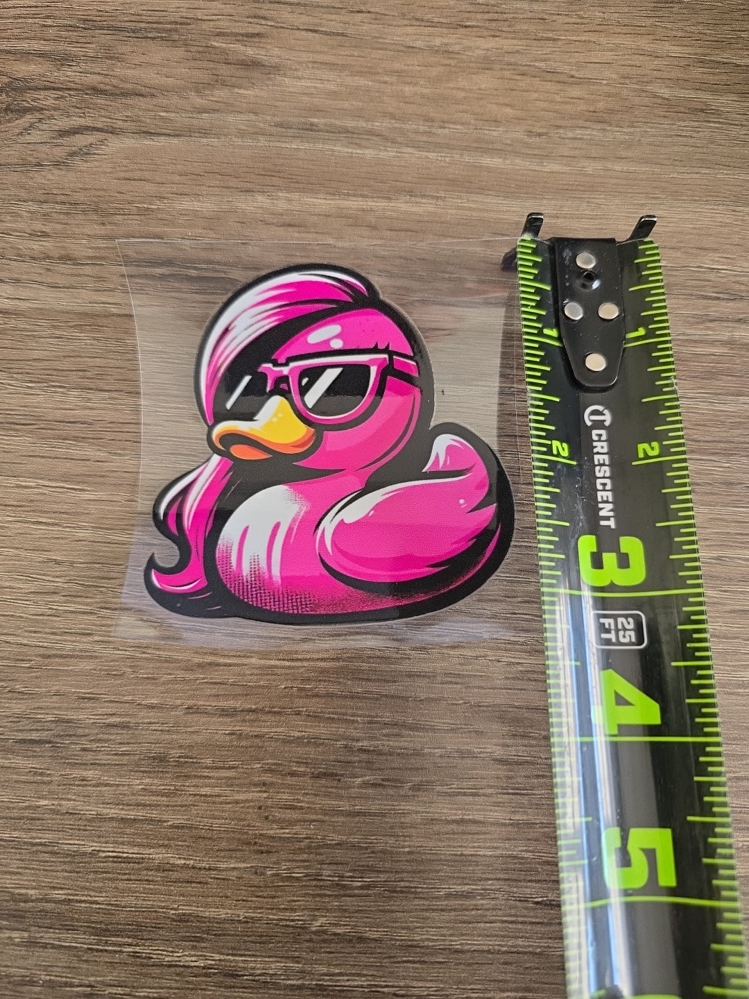 Pink Rubber Duck – UV DTF Ducking Decal for Jeep & Vehicle Windows