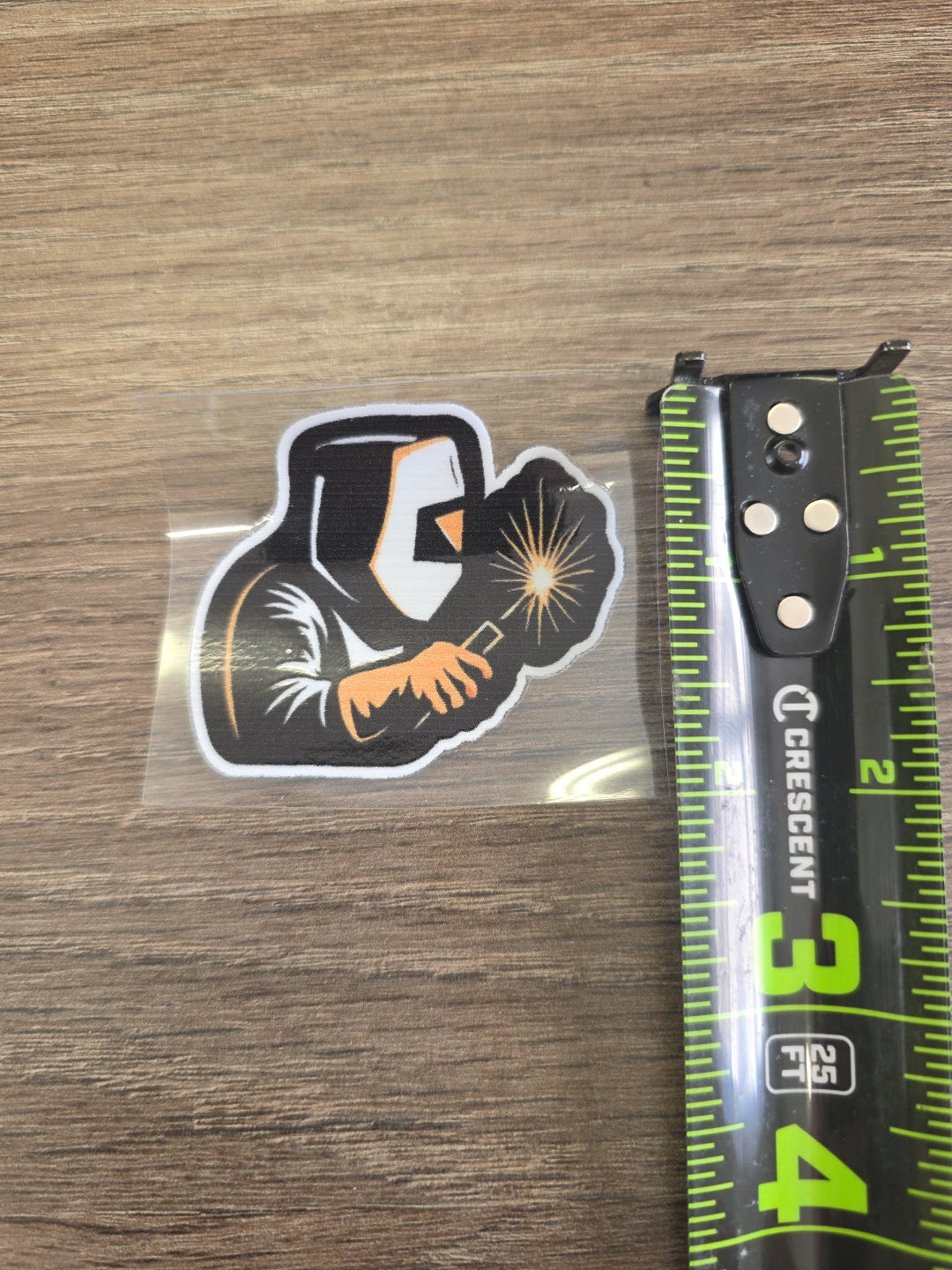 Welding Silhouette Decal – Welder Hard Hat Sticker | UV DTF