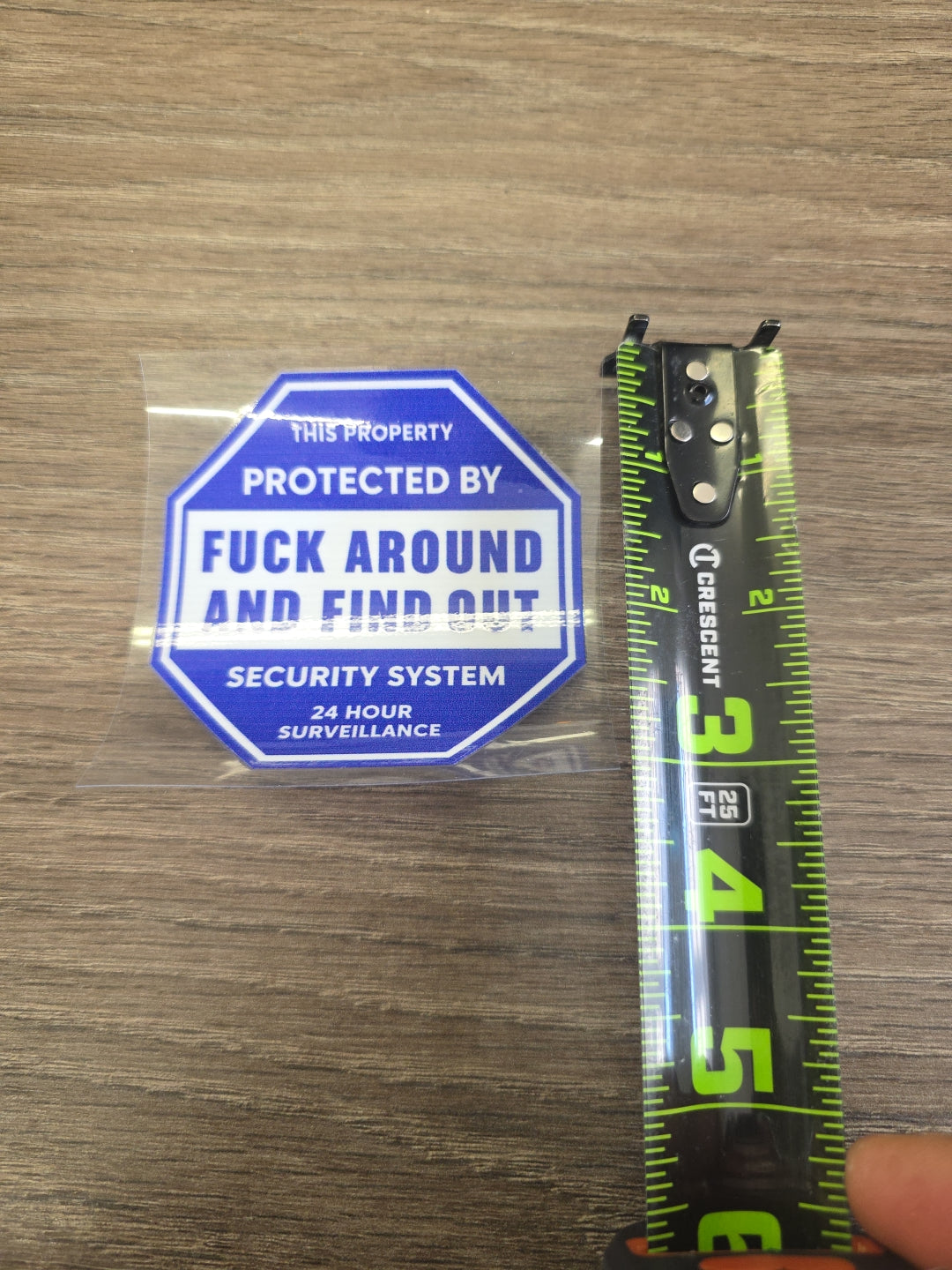 Protected By F*ck Around and Find Out Decal – UV DTF Sticker