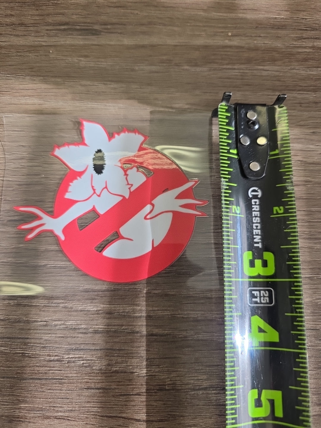 Stranger Things Demogorgon Parody UV DTF Transfer – No Monsters Style Design for Hard Surfaces