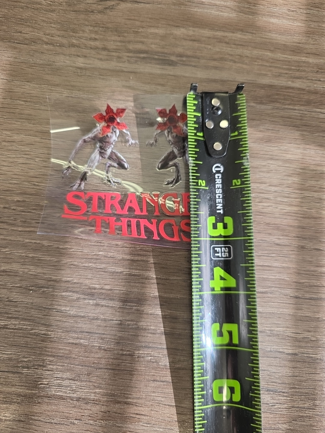Stranger Things Demogorgon Duo UV DTF Transfer – Monster Logo Design for Hard Surfaces