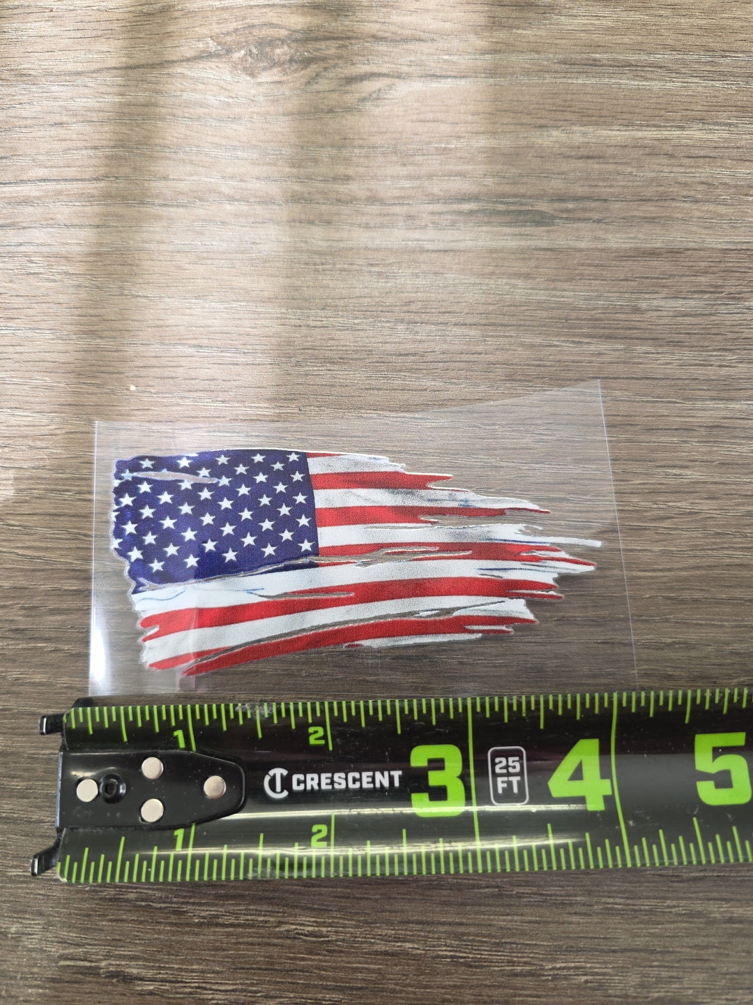 Tattered US Flag 3in x 5in