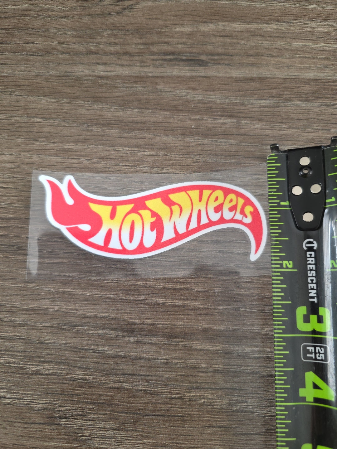 Hot Wheels Standard Print Logo 4in x 1in