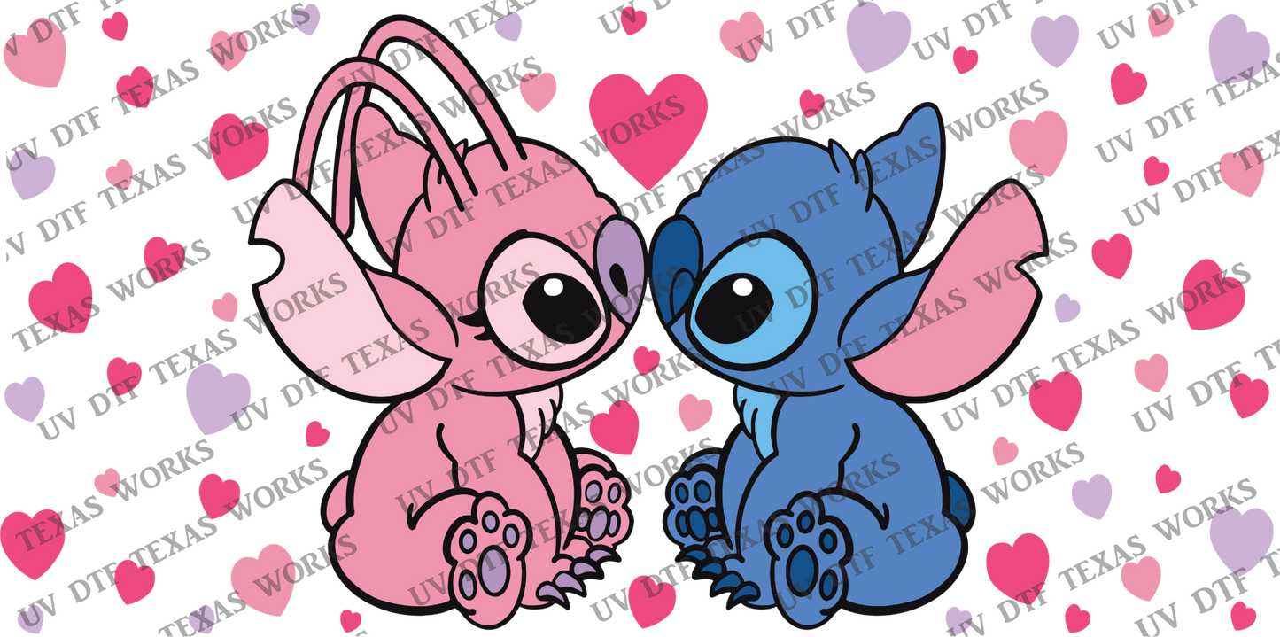 Stitch Libby Cup 3D Decals 9.5 in W x 4.75 in H (4 Pack)