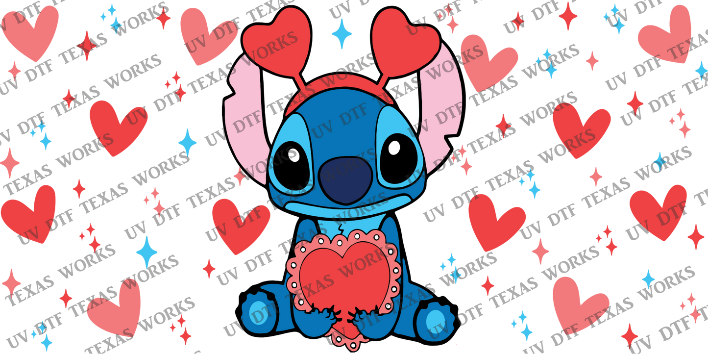 Stitch Libby Cup 3D Decals 9.5 in W x 4.75 in H (4 Pack)