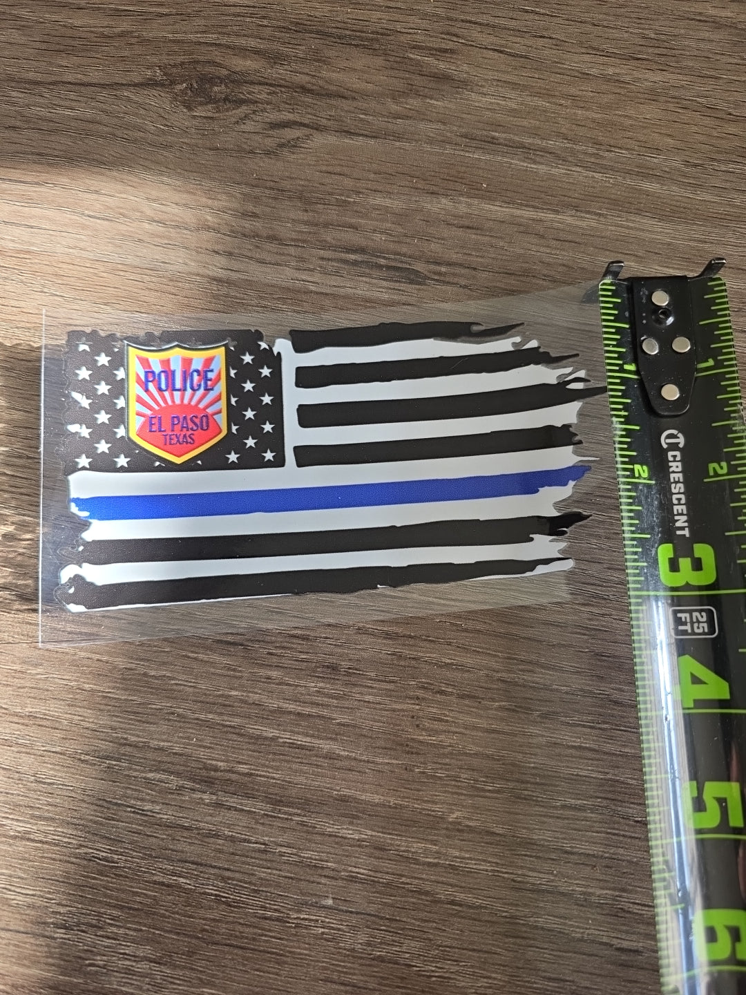 American Flag Badge EPPD UV DTF Decal Sticker