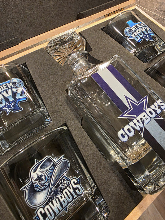 Whiskey Decanter Set 2Pc and 4Pc