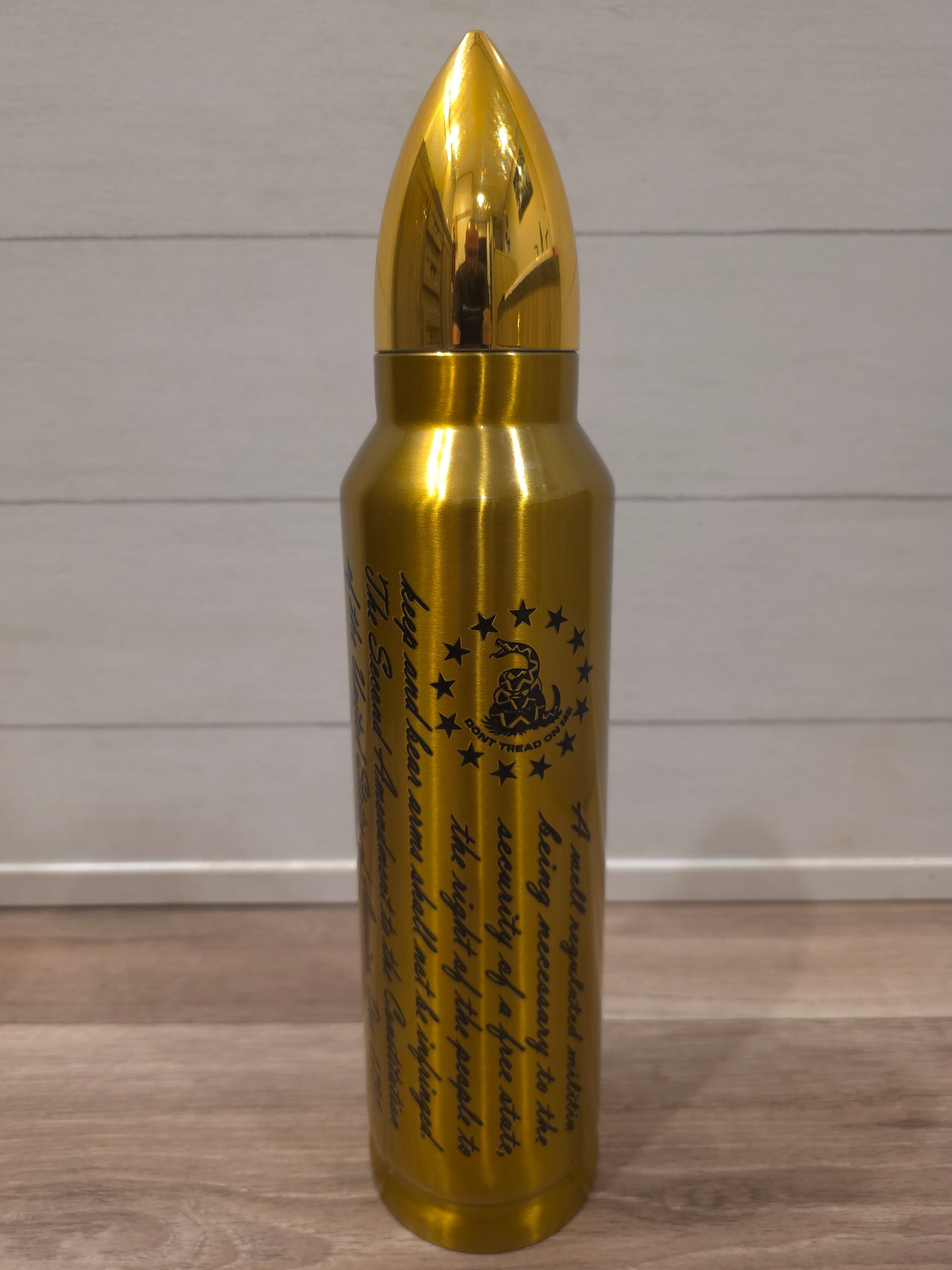 32oz "ON POINT" BULLET TUMBLER Brass