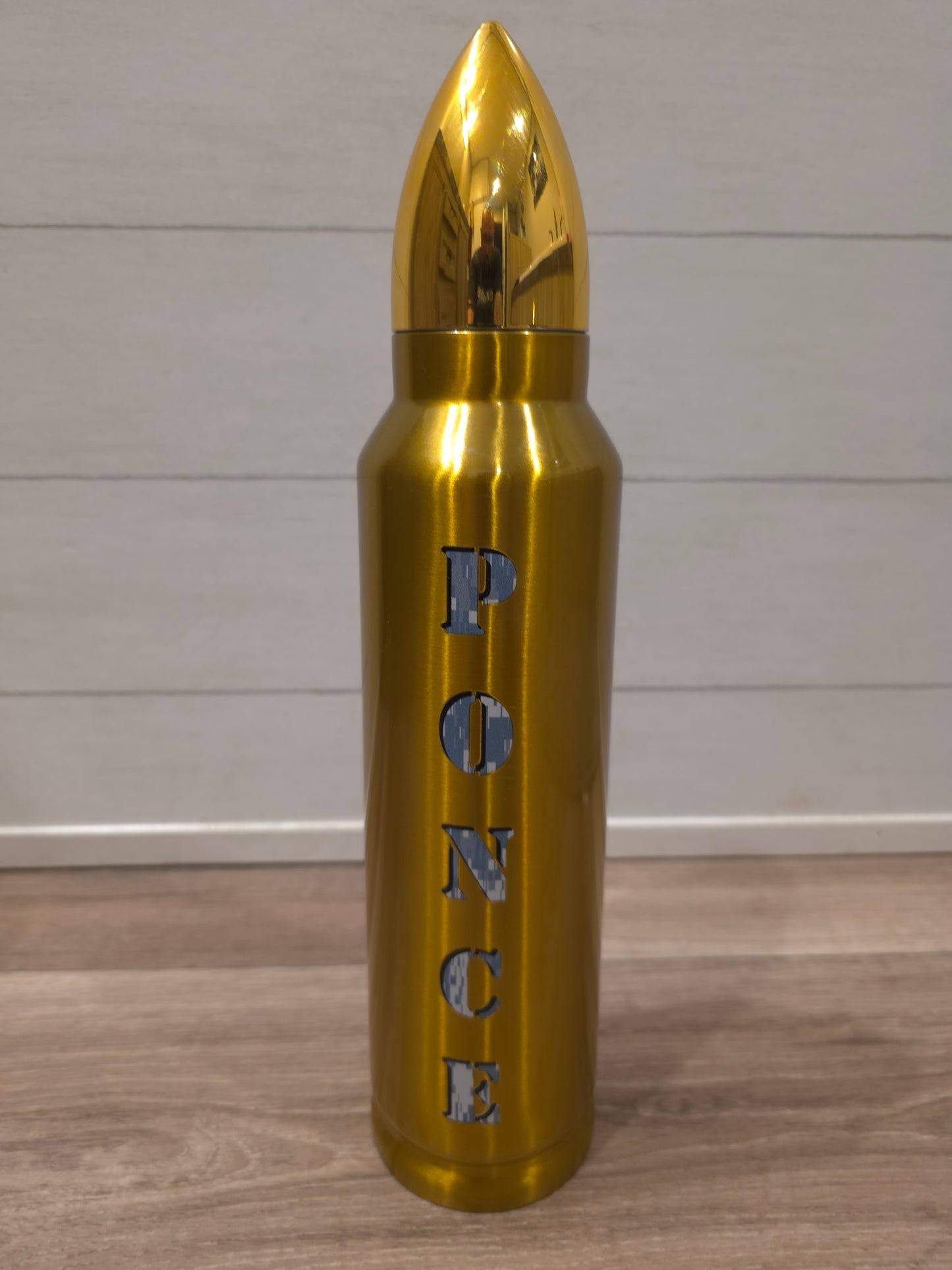 32oz "ON POINT" BULLET TUMBLER Brass