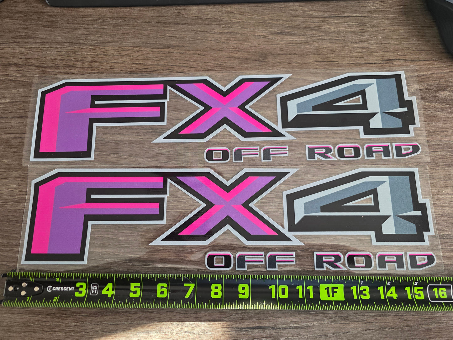 2pc FX4 Off Road – Custom Color 4x4 UV DTF Decal Set for Ford Trucks