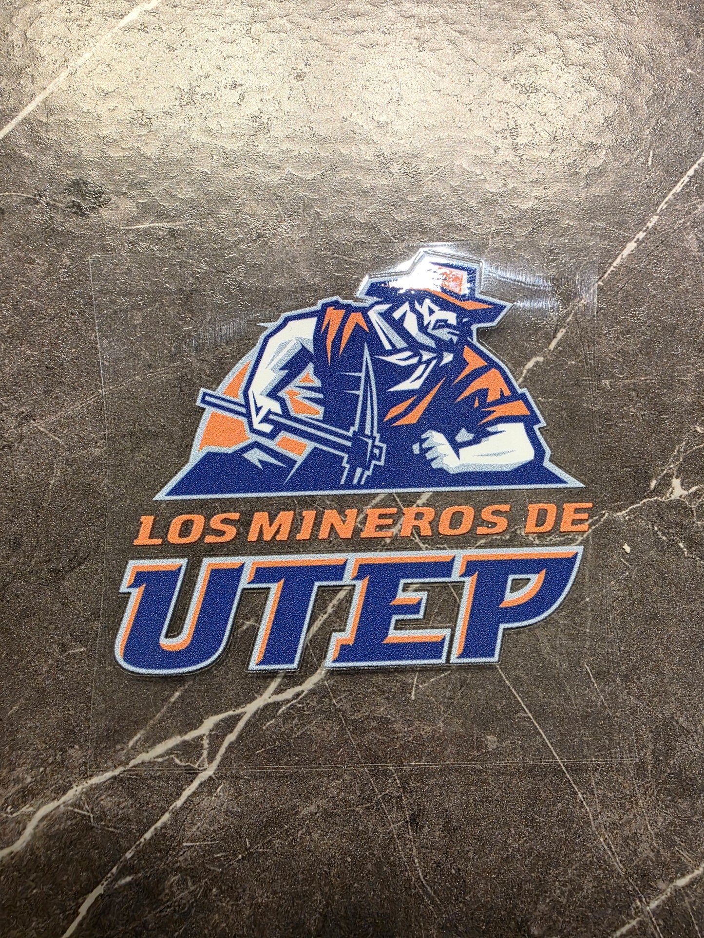 Los Mineros de UTEP Decal – Miner Graphic | UV DTF Transfer