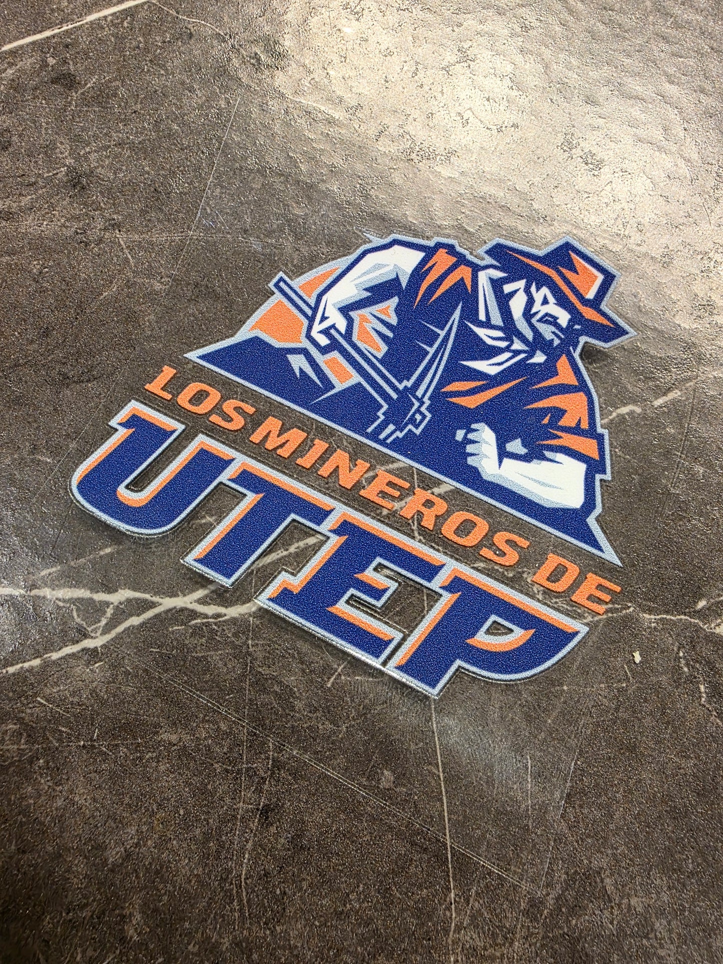 Los Mineros de UTEP Decal – Miner Graphic | UV DTF Transfer