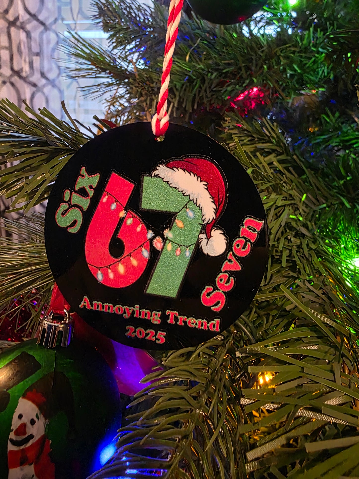 6-7 Annoying Trend Christmas Ornament 2025 – Funny Holiday Decor, Trend Meme Gift, Limited Edition Ornament