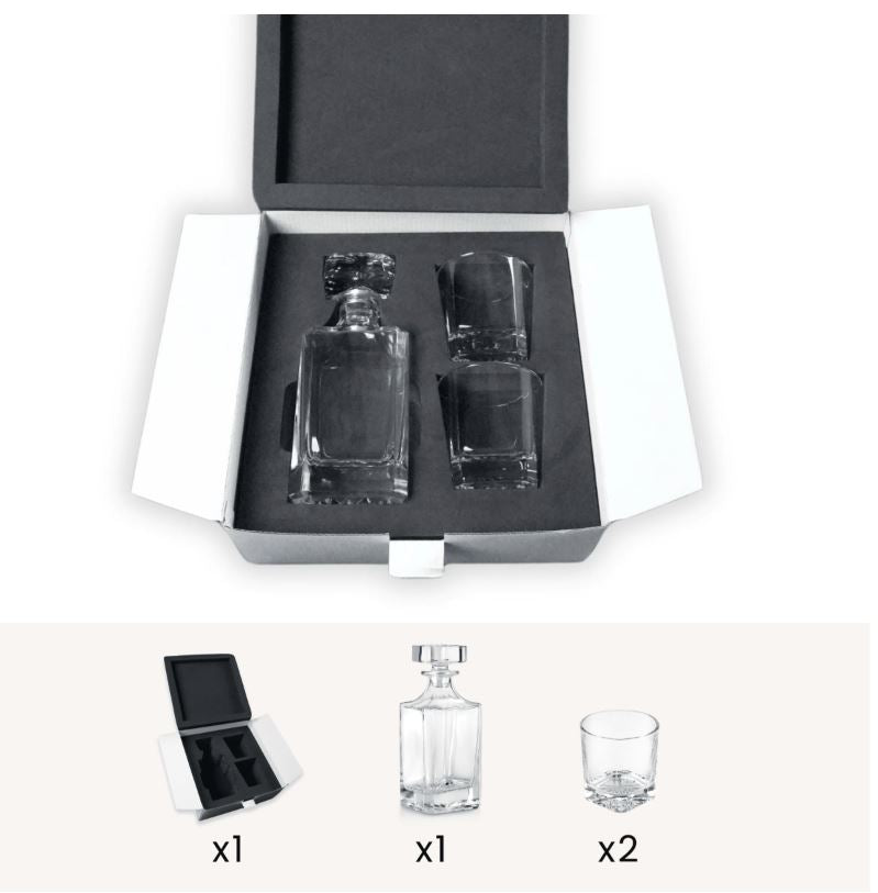 Whiskey Decanter Set 2Pc and 4Pc