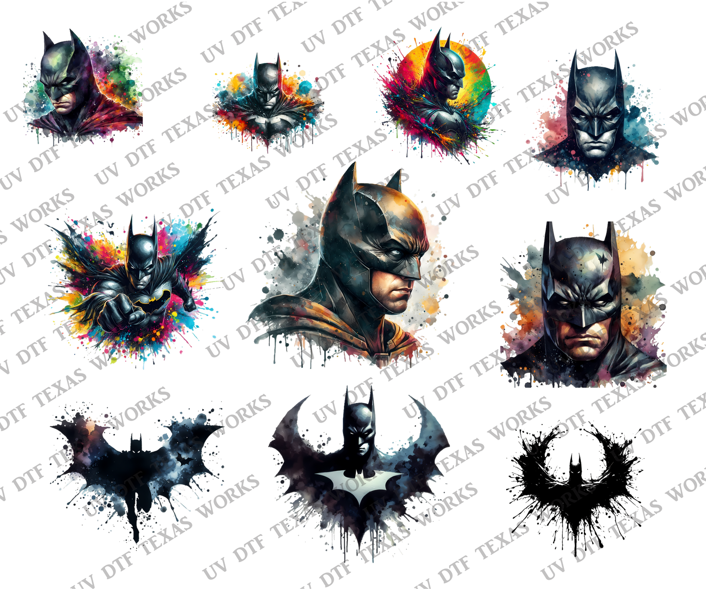 INDIVIDUAL Hero pack 3D decals 10in W x 12in H