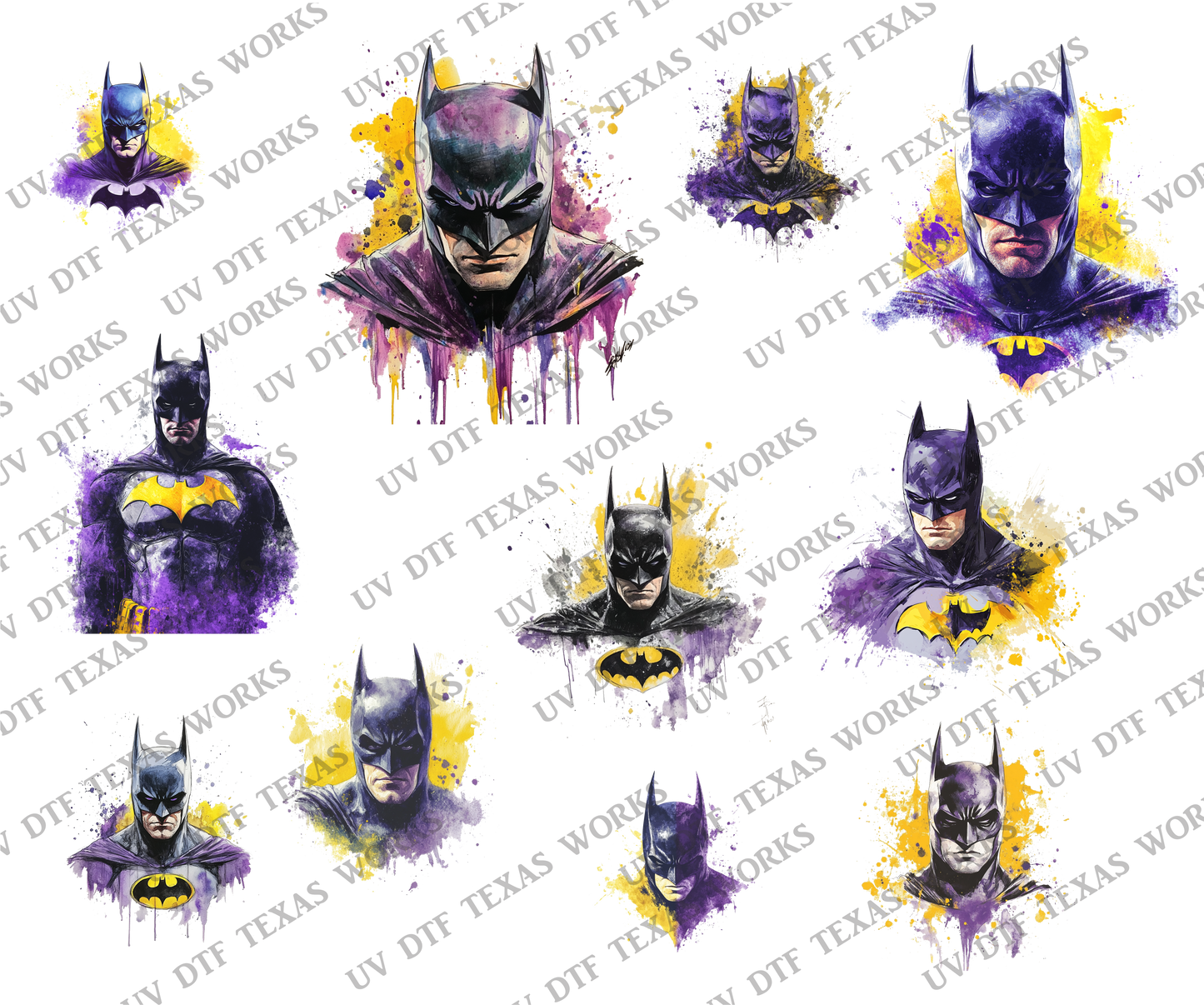 INDIVIDUAL Hero pack 3D decals 10in W x 12in H