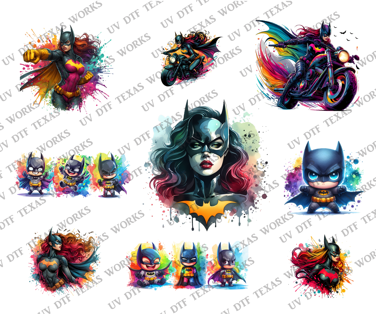 INDIVIDUAL Hero pack 3D decals 10in W x 12in H