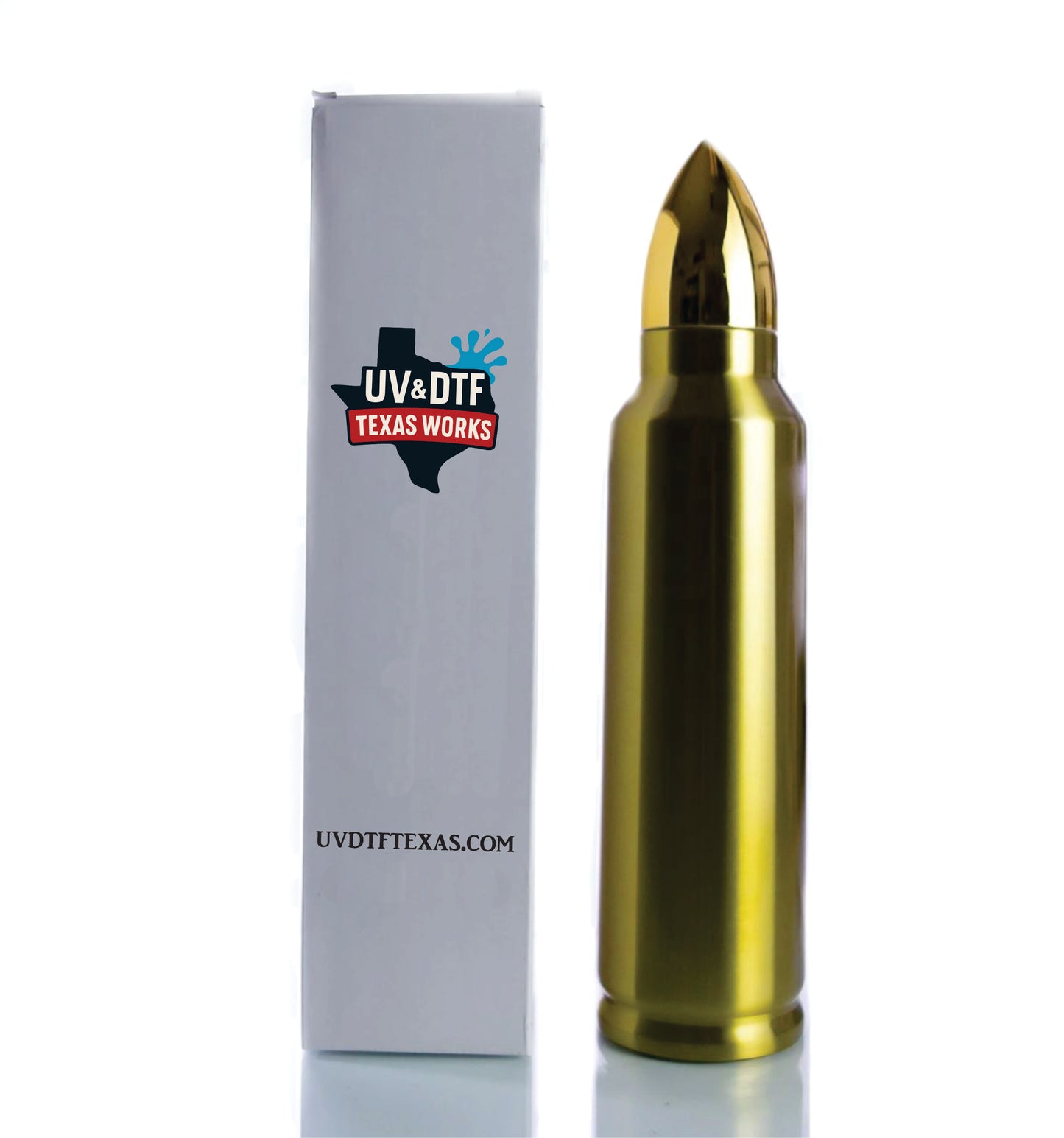 32oz "ON POINT" BULLET TUMBLER Brass