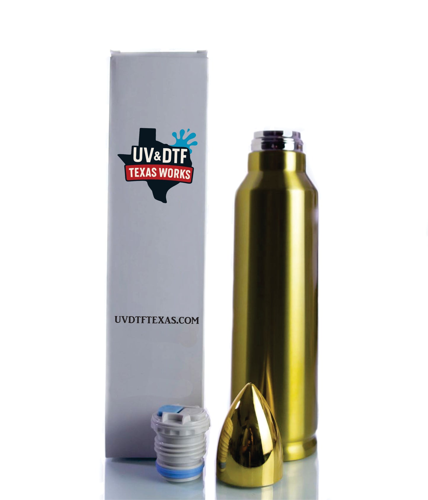 32oz "ON POINT" BULLET TUMBLER Brass