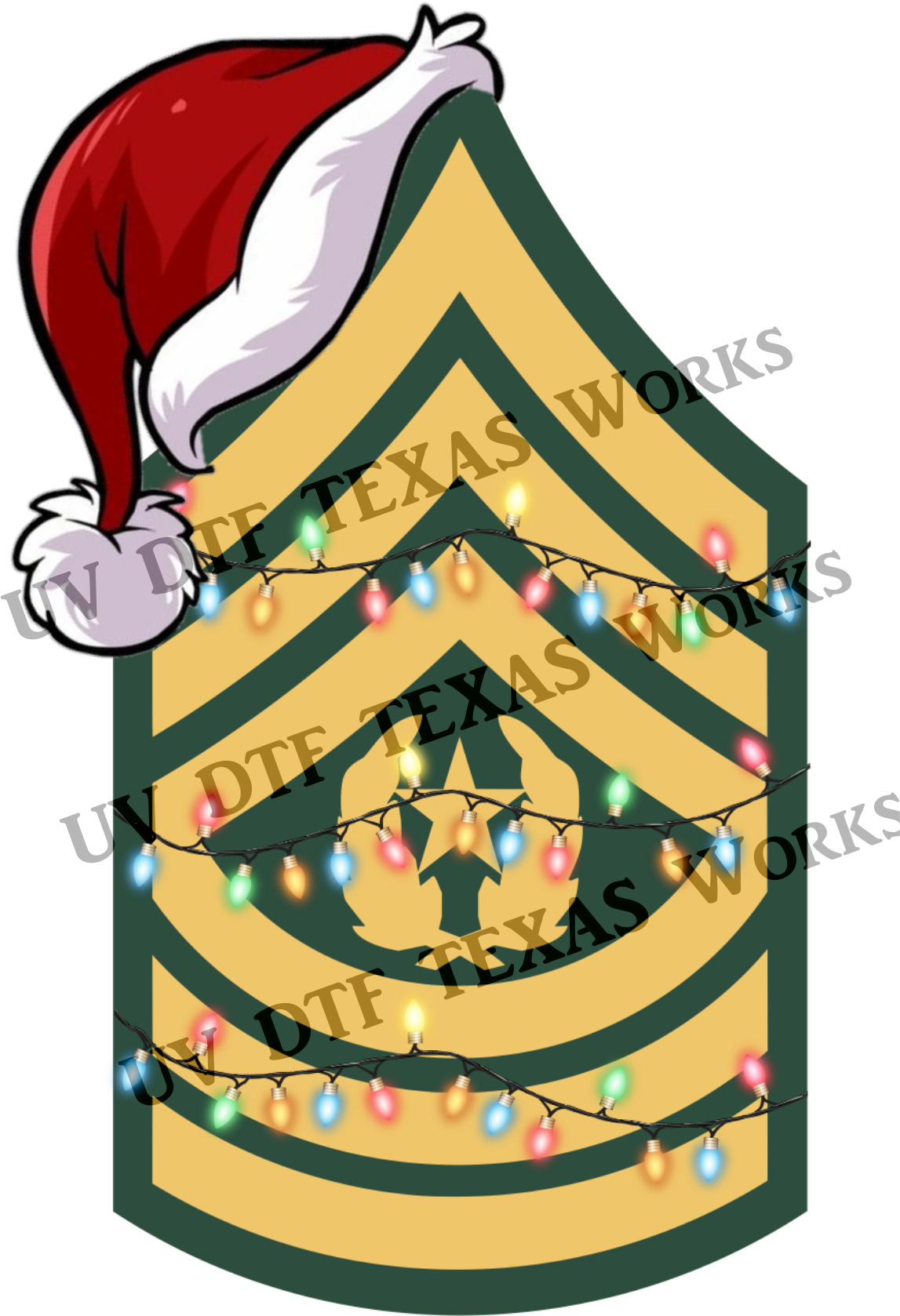 Military Rank Christmas Ornament