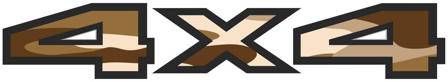 2pc 2015–2016 Ford F-150/F-250/F-350 4x4 Bed Decals – UV DTF Replacement Set