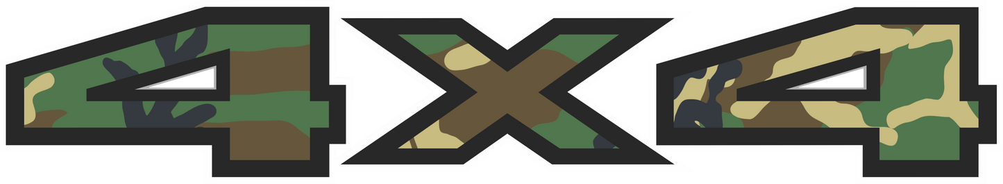 2pc 2015–2016 Ford F-150/F-250/F-350 4x4 Bed Decals – UV DTF Replacement Set