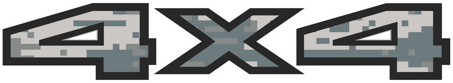 2pc 2015–2016 Ford F-150/F-250/F-350 4x4 Bed Decals – UV DTF Replacement Set