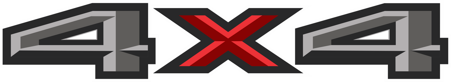 2pc 2015–2016 Ford F-150/F-250/F-350 4x4 Bed Decals – UV DTF Replacement Set