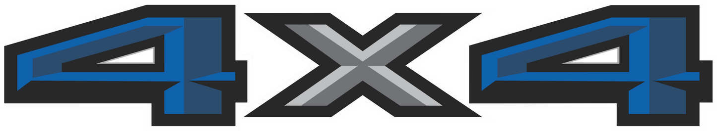 2pc 2015–2016 Ford F-150/F-250/F-350 4x4 Bed Decals – UV DTF Replacement Set