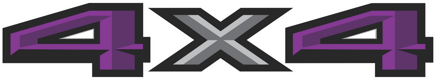 2pc 2015–2016 Ford F-150/F-250/F-350 4x4 Bed Decals – UV DTF Replacement Set