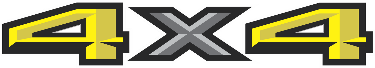 2pc 2015–2016 Ford F-150/F-250/F-350 4x4 Bed Decals – UV DTF Replacement Set