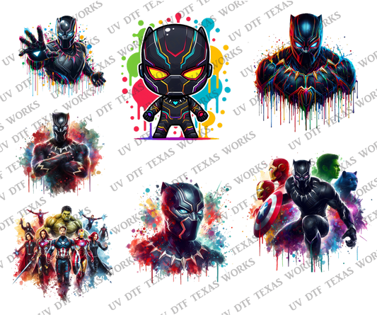 Hero Variety pack 1 3D decals 10in W x 12in H