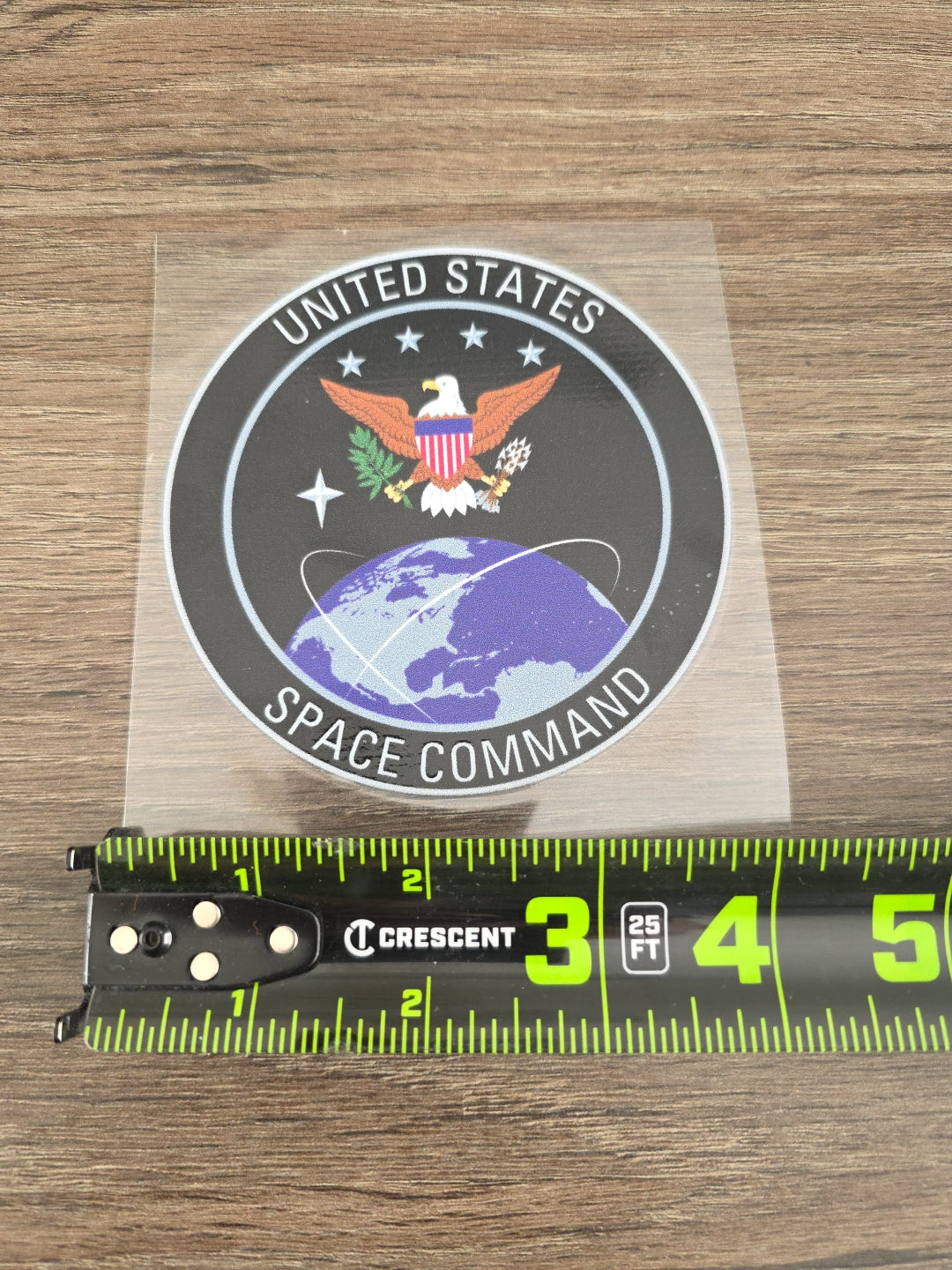 US Space Command – 4x4 UV DTF Decal with Varnish Seal