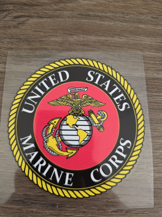 US Marine Corps Logo – 4x4 UV DTF Decal