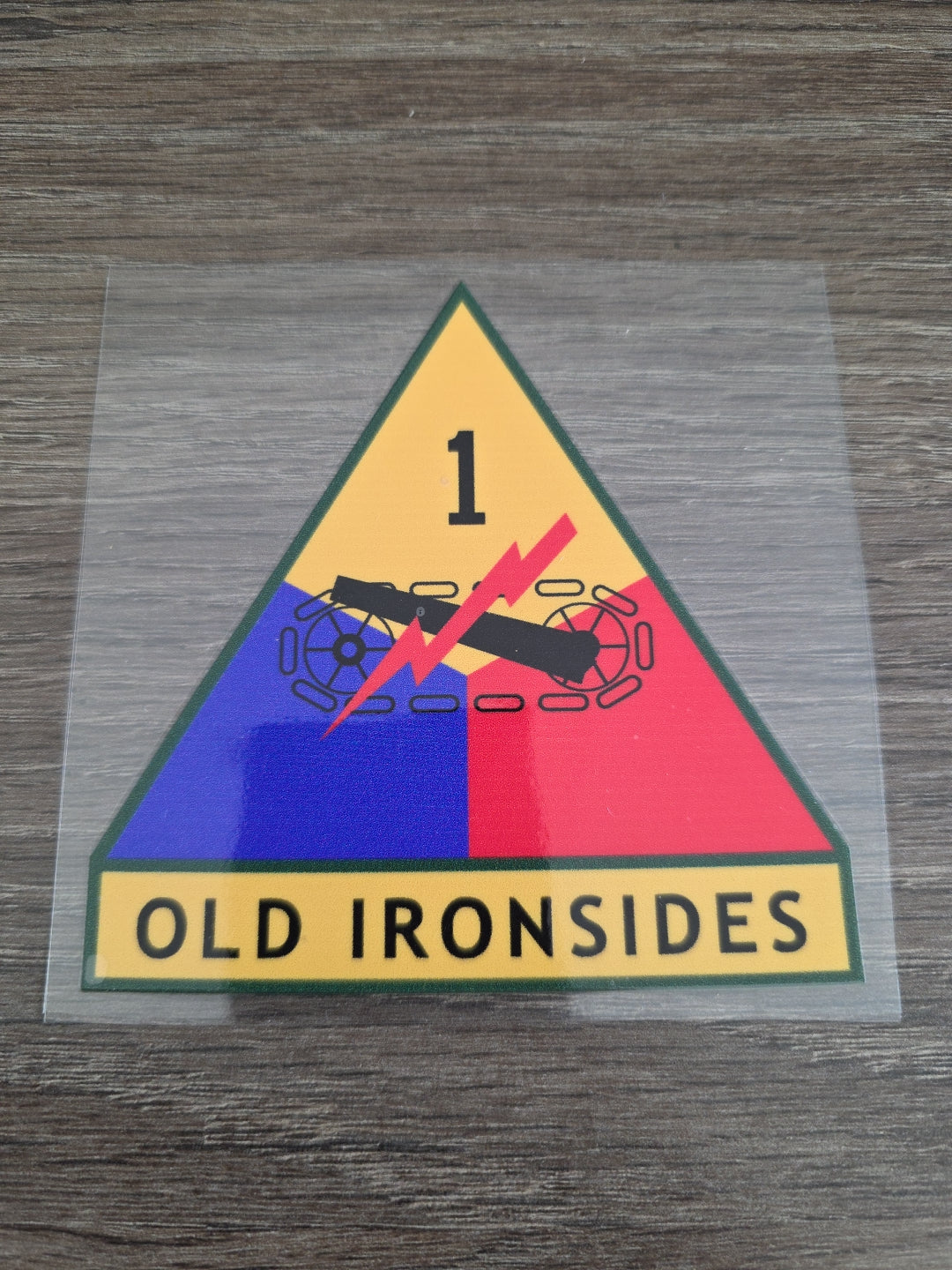 1st Armored Division “Old Ironsides” – 4x4 UV DTF Decal