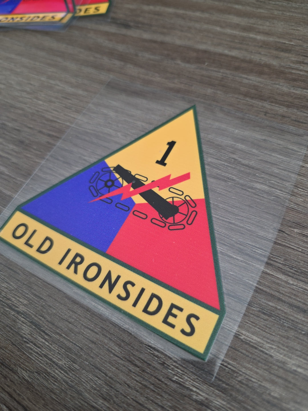 1st Armored Division “Old Ironsides” – 4x4 UV DTF Decal