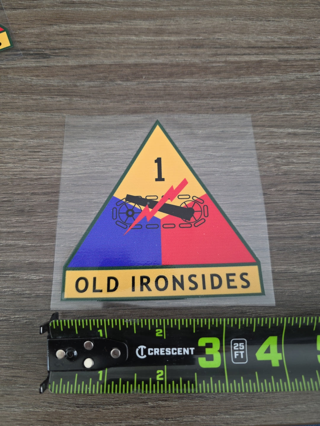 1st Armored Division “Old Ironsides” – 4x4 UV DTF Decal