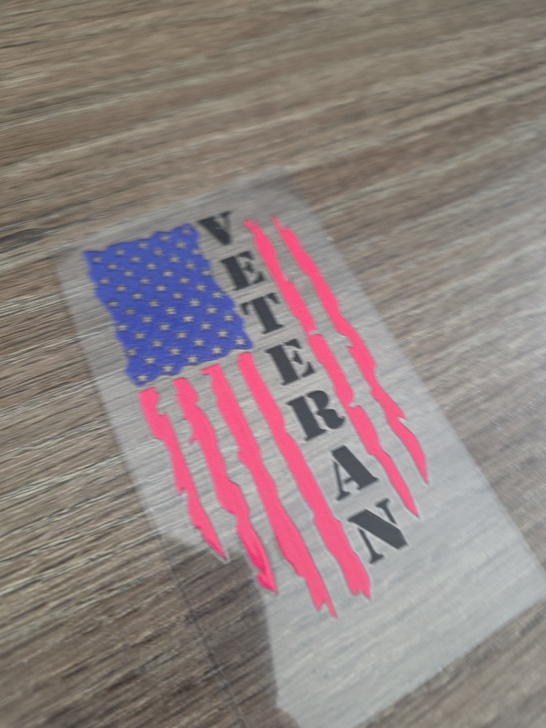 US Veteran Torn Flag – 3.5x2.5 UV DTF Decal