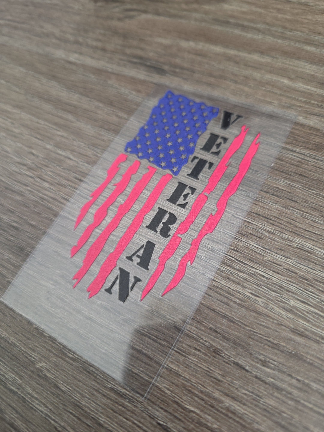 US Veteran Torn Flag – 3.5x2.5 UV DTF Decal
