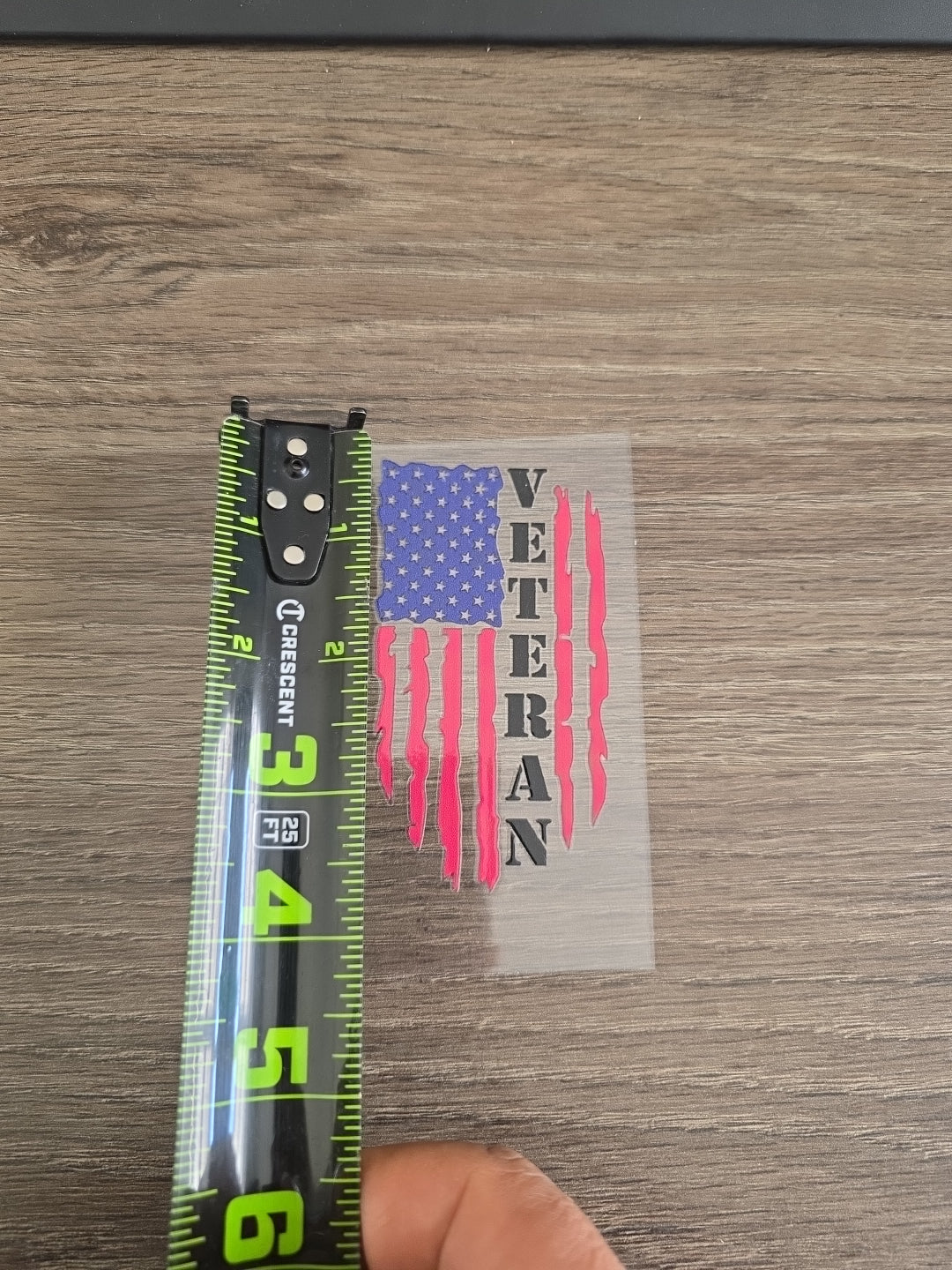 US Veteran Torn Flag – 3.5x2.5 UV DTF Decal