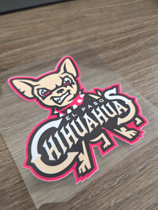 El Paso Chihuahuas Decal – Mascot Head & Team Logo | UV DTF Transfer
