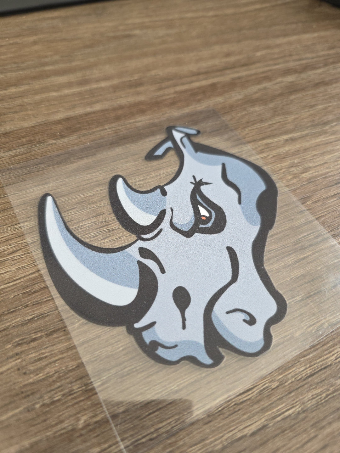 El Paso Rhinos Mascot Decal – Rhino Head Logo | UV DTF Transfer