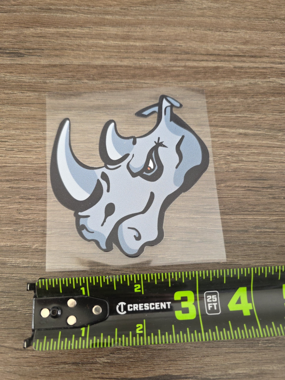 El Paso Rhinos Mascot Decal – Rhino Head Logo | UV DTF Transfer