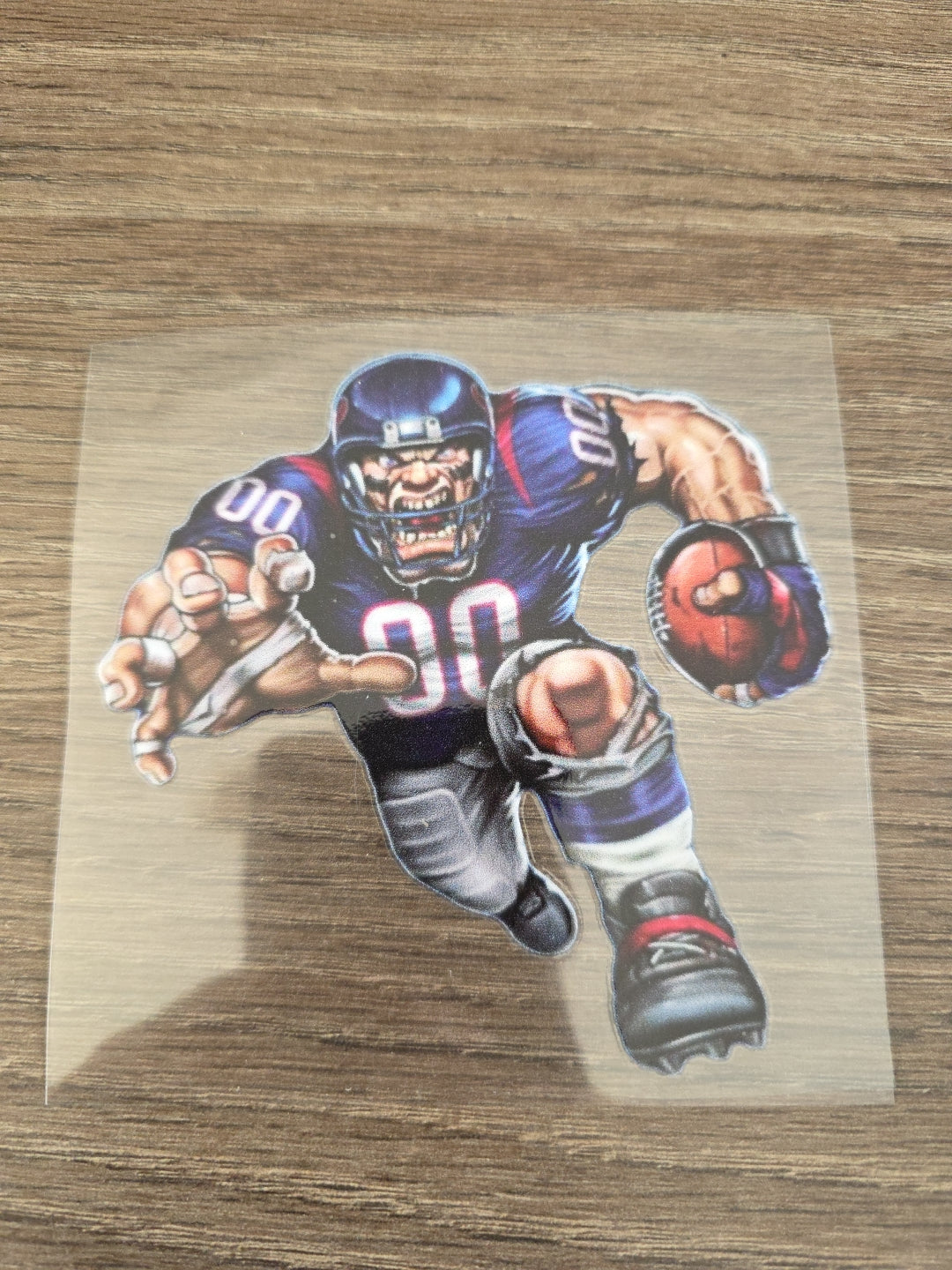 Running Football Player – 4x4 UV DTF Sports Decal